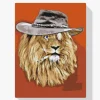 Pintura Diamante - León con sombrero