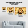 Pintura Diamante - León y cachorros