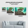 Pintura Diamante - Leopardo al acecho de su presa