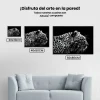 Pintura Diamante - Leopardo blanco y negro