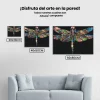 Pintura Diamante - Libélula colorida