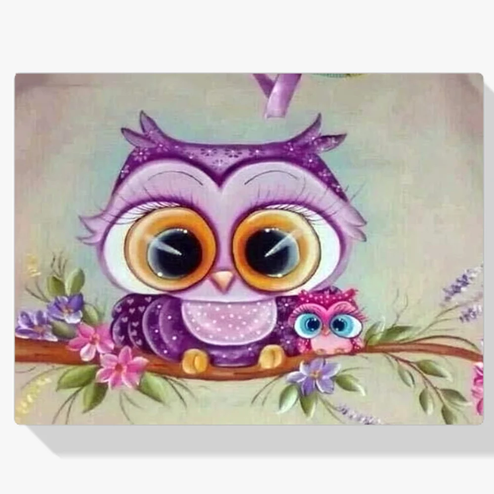 Pintura Diamante - Lindo búho
