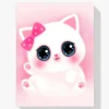 Pintura Diamante - Lindo gatito rosa