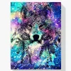 Pintura Diamante - Lobo Galáctico