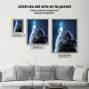 Pintura Diamante - Lobo con mariposa