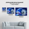 Pintura Diamante - Lobo con rosa