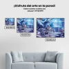 Pintura Diamante - Lobo de invierno