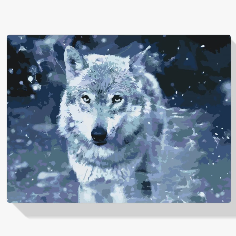 Pintura Diamante - Lobo depredador