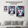 Pintura Diamante - Lobo en el espacio