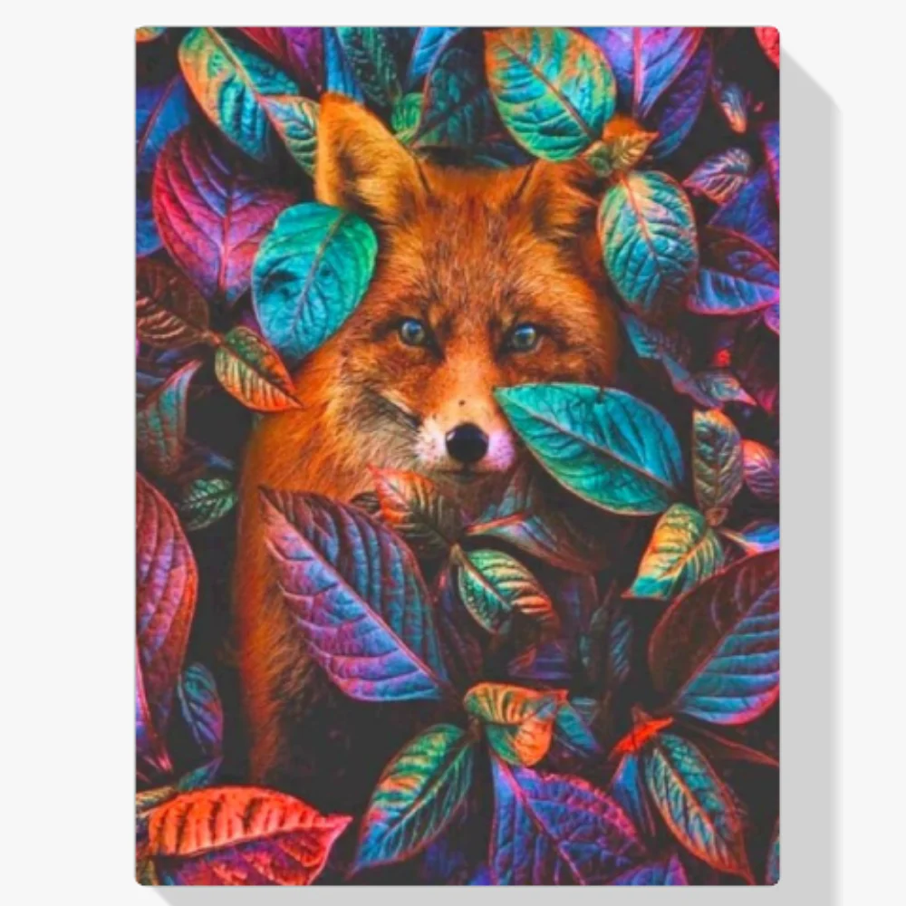 Pintura Diamante - Lobo escondido