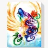 Pintura Diamante - Lobos Arco Iris