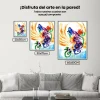 Pintura Diamante - Lobos Arco Iris