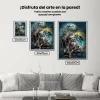 Pintura Diamante - Lobos lunares
