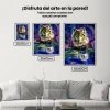 Pintura Diamante - Lobos mágicos