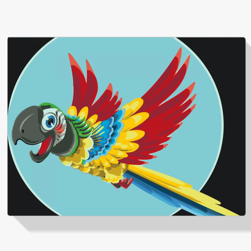 Pintura Diamante - Loro alegre