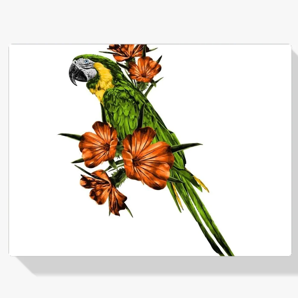 Pintura Diamante - Loro en la rama