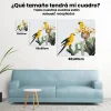 Pintura Diamante - Loro en una flor
