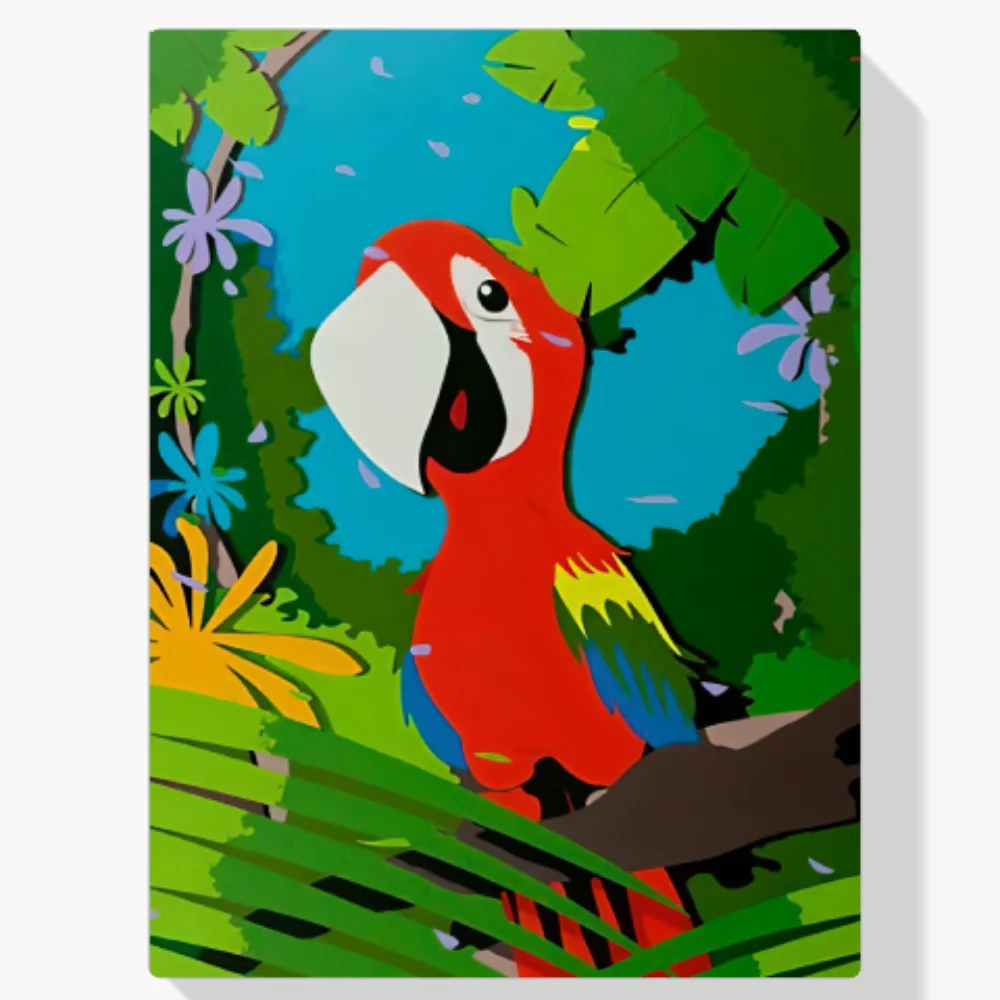 Pintura Diamante - Loro feliz