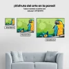 Pintura Diamante - Loro y flor