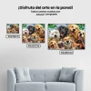 Pintura Diamante - Los perros muestran la lengua