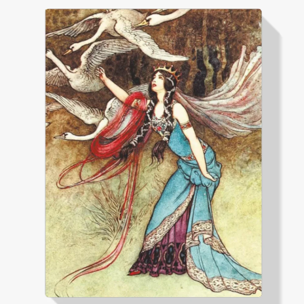 Pintura Diamante - Los seis cisnes