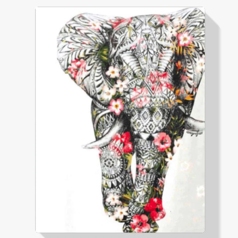 Pintura Diamante - Mandala Elefante