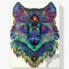 Pintura Diamante - Mandala Lobo