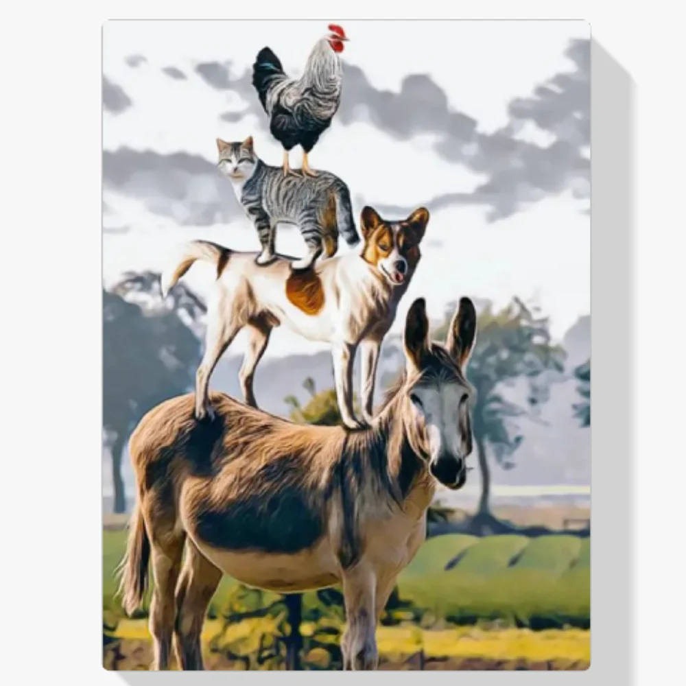 Pintura Diamante - Manojo de animales