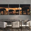 Pintura Diamante - Marcha de elefantes por la sabana (set de 3)