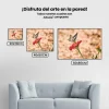Pintura Diamante - Mariposa sobre flor roja 2