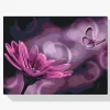 Pintura Diamante - Mariposa y gerbera