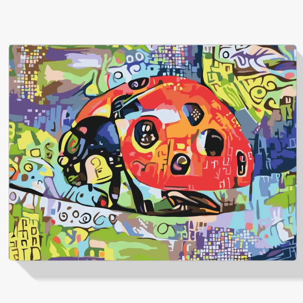 Pintura Diamante - Mariquita de colores