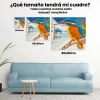 Pintura Diamante - Martín pescador con presa