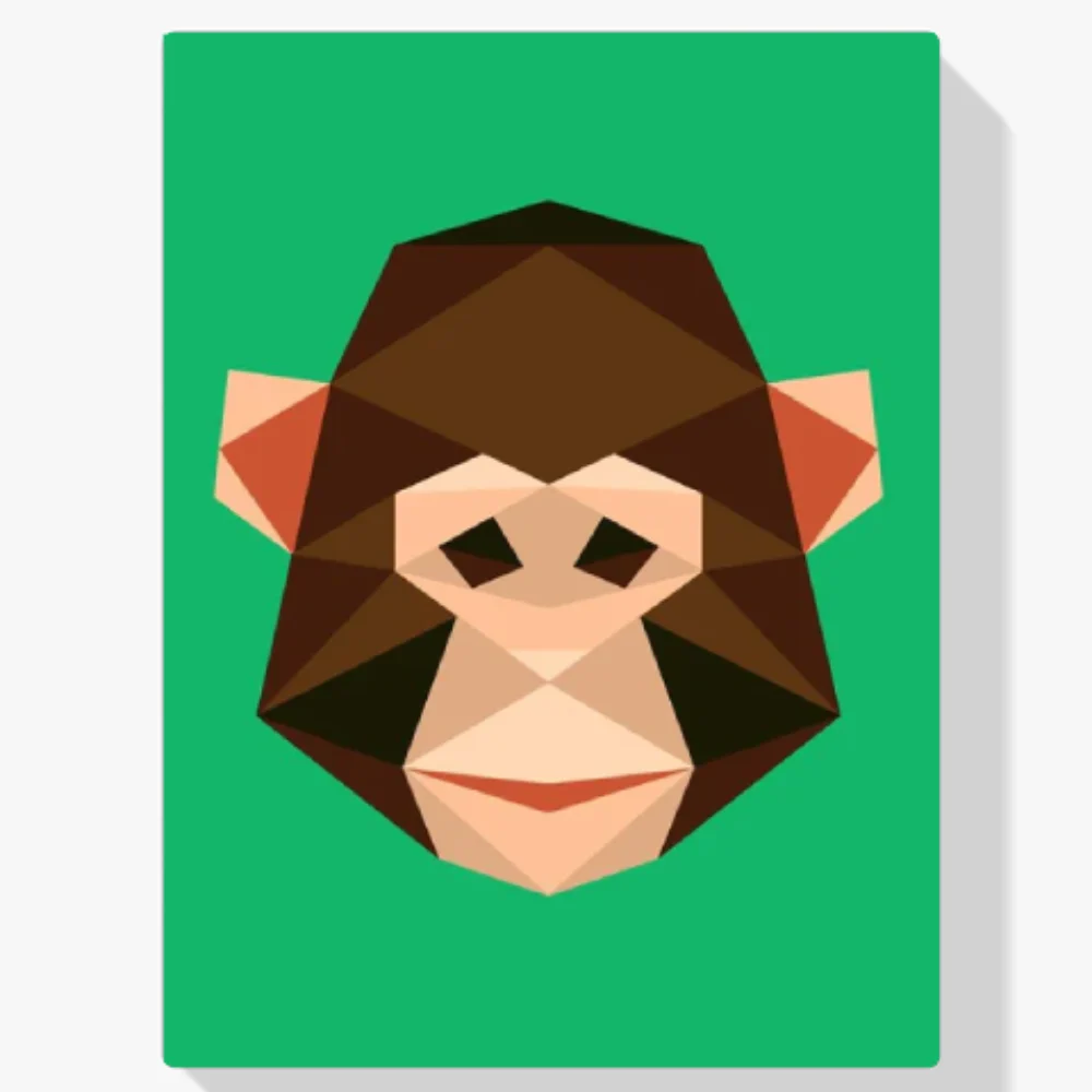 Pintura Diamante - Mono Polígono