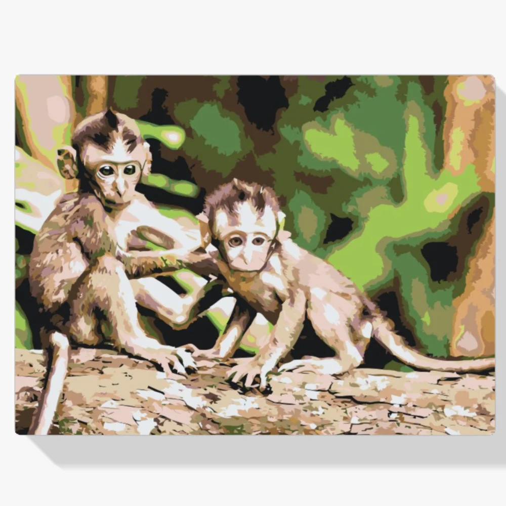 Pintura Diamante - Monos
