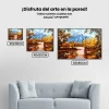 Pintura Diamante - Montañas Otoño Río