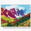 Pintura Diamante - Montañas coloridas