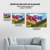 Pintura Diamante - Montañas coloridas