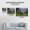 Pintura Diamante - Montañés en el paisaje escocés
