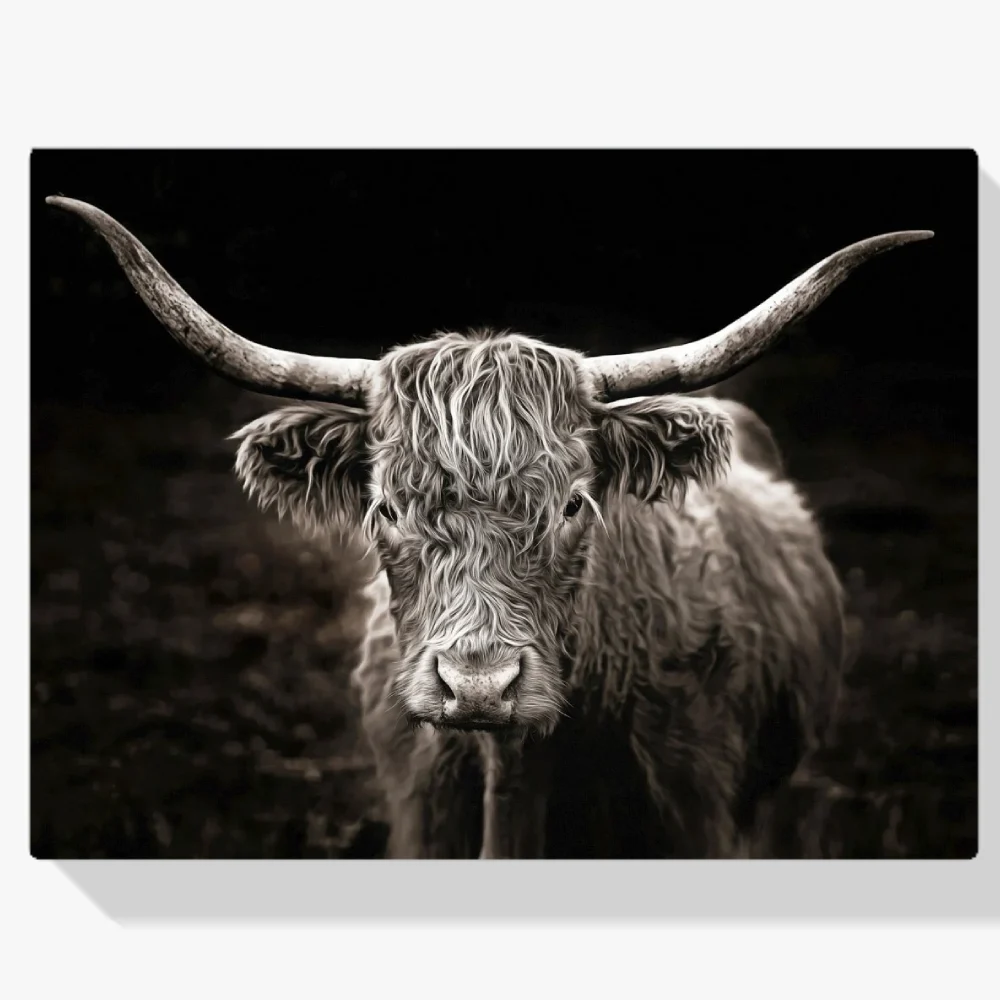 Pintura Diamante - Montañés escocés en estilo vintage