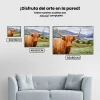 Pintura Diamante - Montañés escocés en un paisaje impresionante