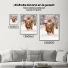 Pintura Diamante - Montañés escocés en un paisaje invernal de naturaleza