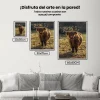 Pintura Diamante - Montañés escocés pastando en el campo