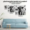 Pintura Diamante - Montañés escocés peludo en blanco y negro