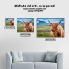 Pintura Diamante - Montañés escocés peludo en la isla de Skye