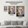 Pintura Diamante - Mujeres con flor y colibrí
