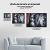 Pintura Diamante - Ojos rojos de un león