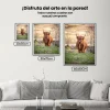 Pintura Diamante - Orgulloso montañés escocés en la colina