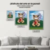 Pintura Diamante - Osito de peluche con lirio de los valles