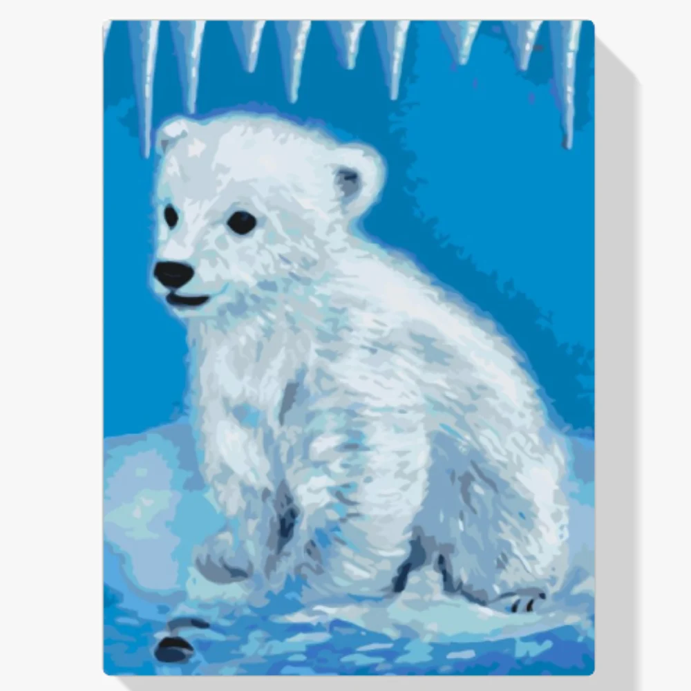 Pintura Diamante - Oso polar